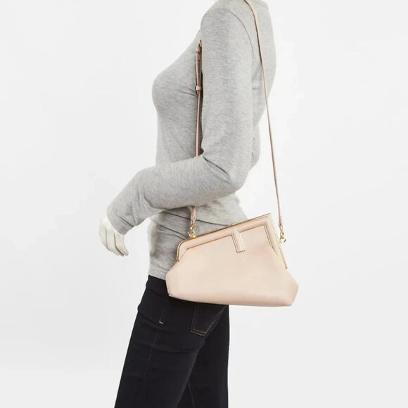 Fendi Beige Calfskin Leather Small First Bag 8BP129 - Picture 2 of 10